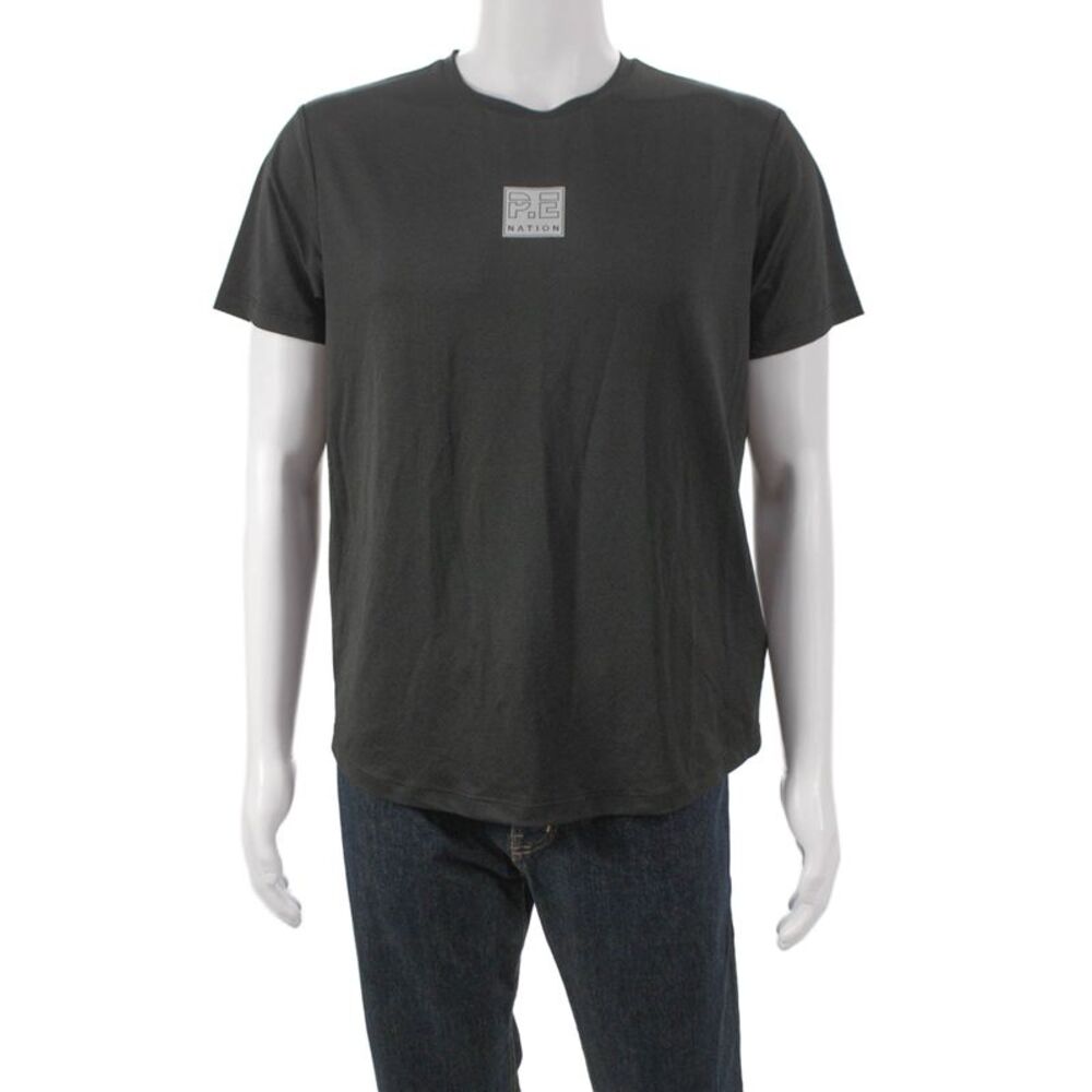 PE Nation Mens Basic Gray T-Shirt Short Sleeve Crew Neck Size M